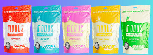 Modus Presidential Blend THC Disposable Vape, Cartridges, Gummies