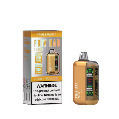 SMOK Priv Bar Turbo Disposable Vape 15000 Puffs- 5 Pack