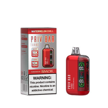 SMOK Priv Bar Turbo Disposable Vape 15000 Puffs- 5 Pack