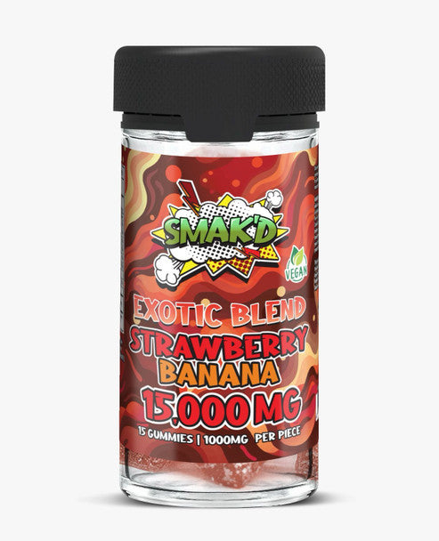 SMAK'D EXOTIC BLEND GUMMIES 15000mg (15PCS/1000MG)