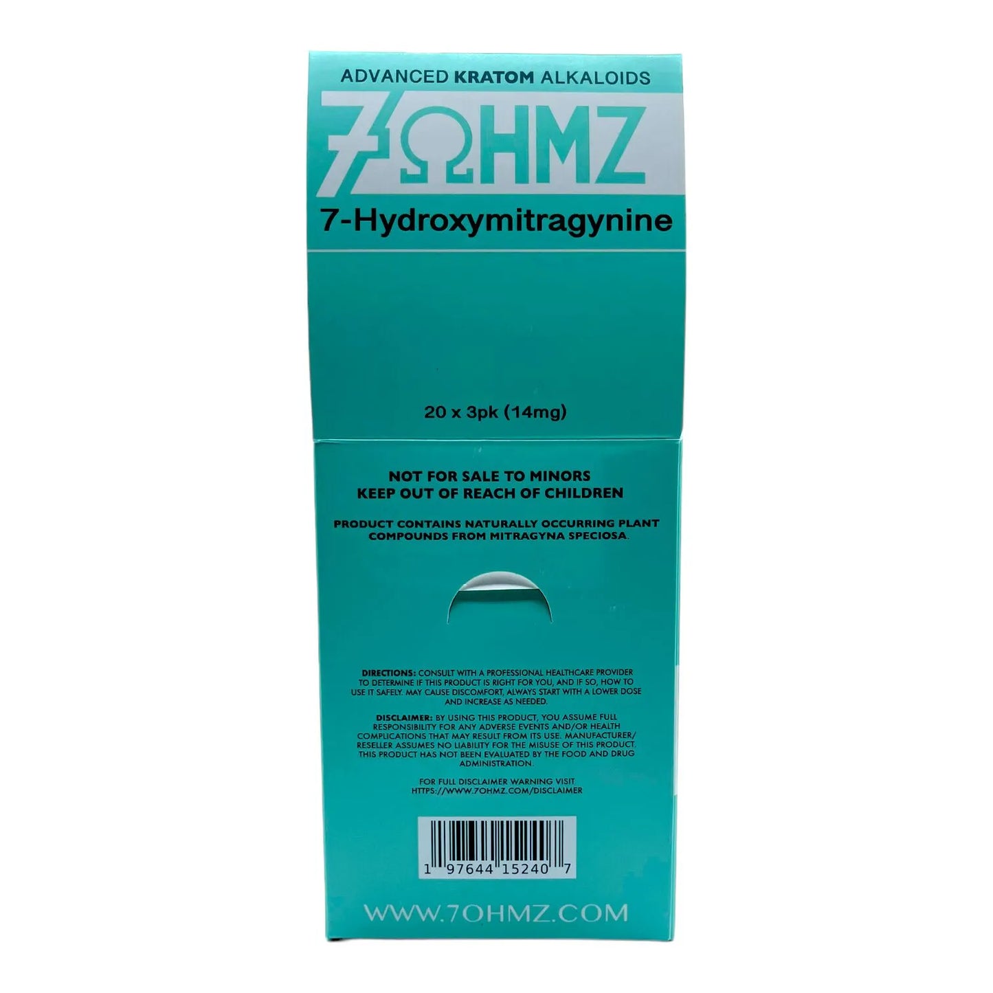 7 OHMZ - Advance Kratom Alkaloids 3ct - Display Box of 20