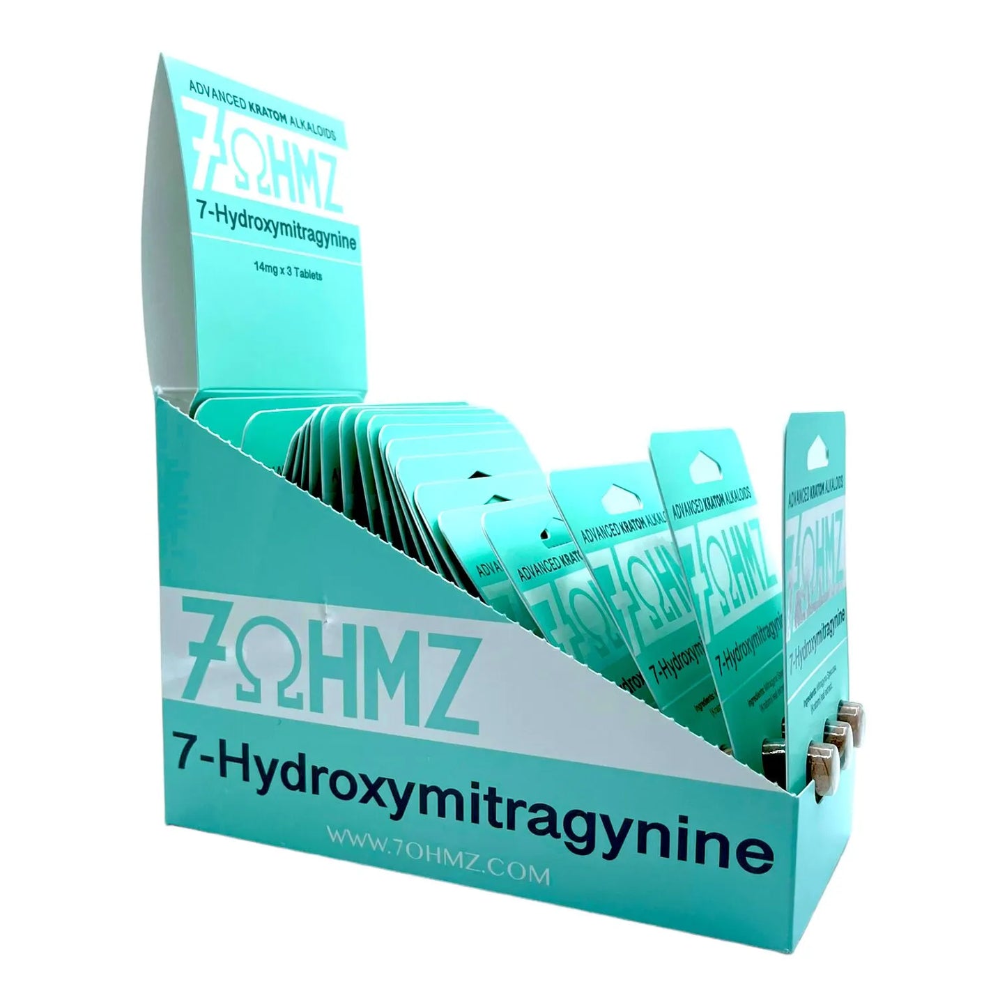 7 OHMZ - Advance Kratom Alkaloids 3ct - Display Box of 20