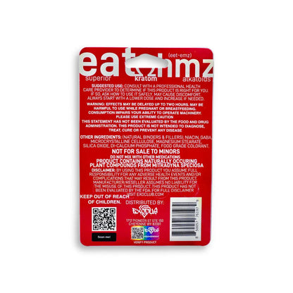 Eat Ohmz - 7-Hydroxymitragynine Superior Kratom Alkaloids Tablets (18mg per Tablet / 4 Tablets per Pack)