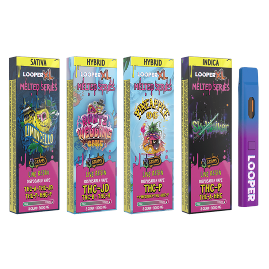 DIMO LOOPER XL MELTED SERIES 3G DISPOSABLE VAPE - 5 Pack
