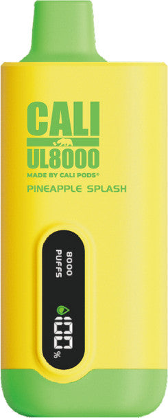 CALI UL8000 5% RECHARGEABLE DISPOSABLE 18ML 8000 PUFFS - PACK OF 6
