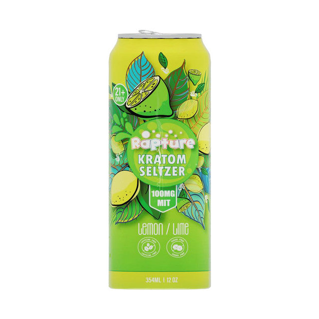 Rapture 100mg MIT Kratom Seltzer 12oz Drink - Case of 12 cans