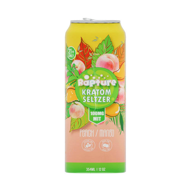 Rapture 100mg MIT Kratom Seltzer 12oz Drink - Case of 12 cans