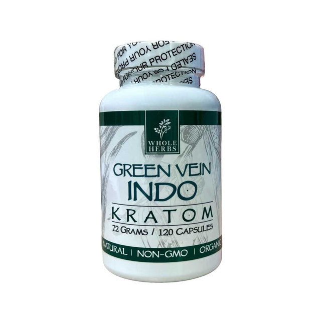 Whole Herbs Kratom – Green Vein – Indo Capsules
