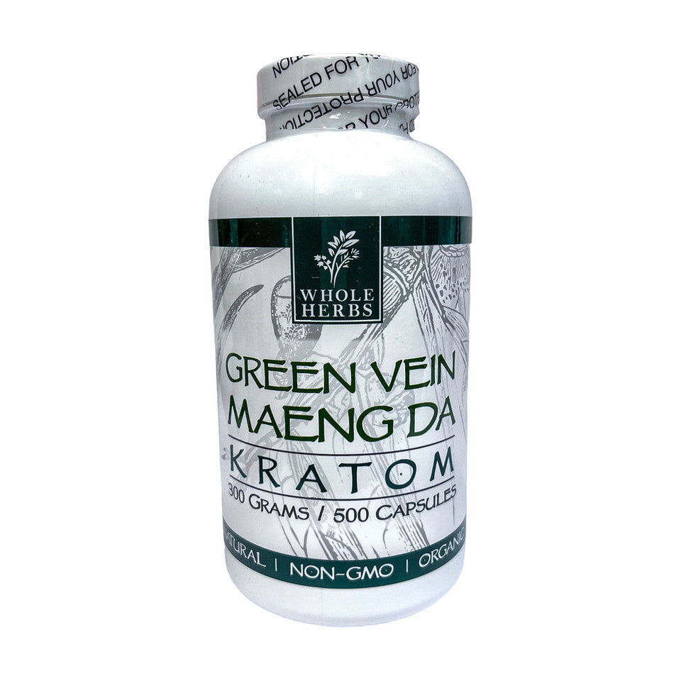 Whole Herbs Kratom – Green Vein – Maeng Da Capsules