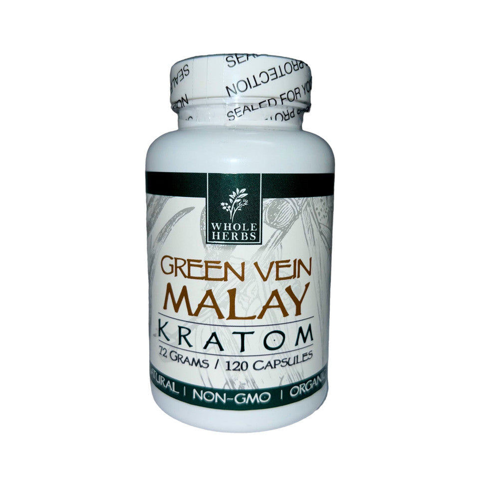 Whole Herbs Kratom – Green Vein – Malay Capsules