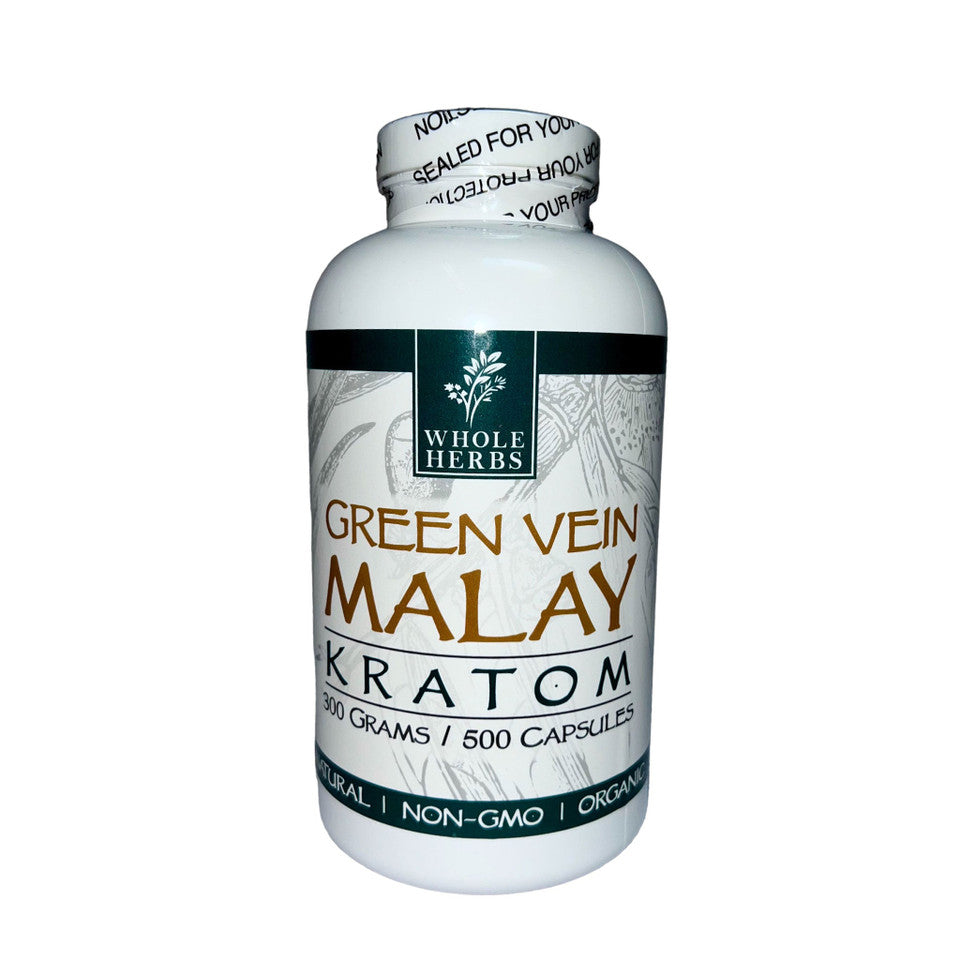 Whole Herbs Kratom – Green Vein – Malay Capsules