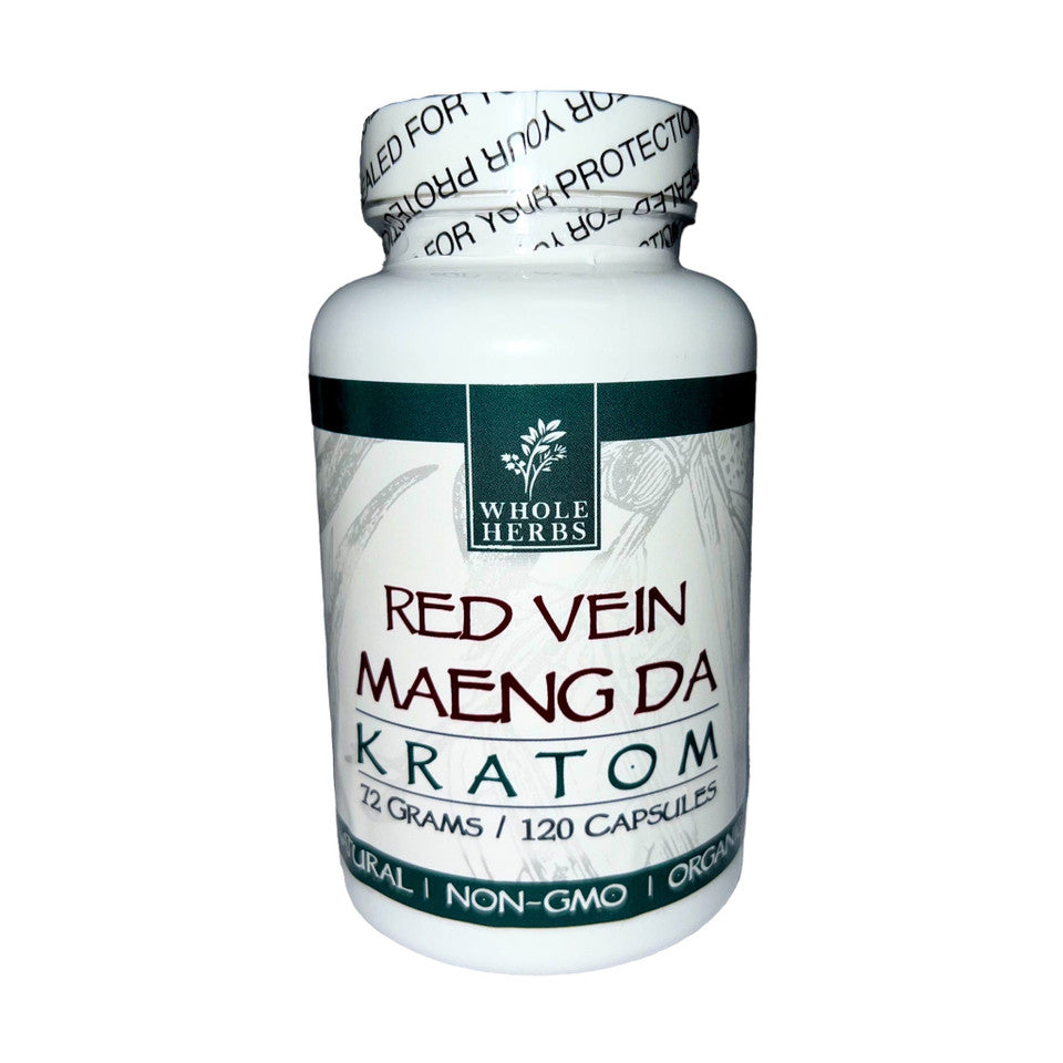 Whole Herbs Kratom Capsules – Red Vein Maeng Da