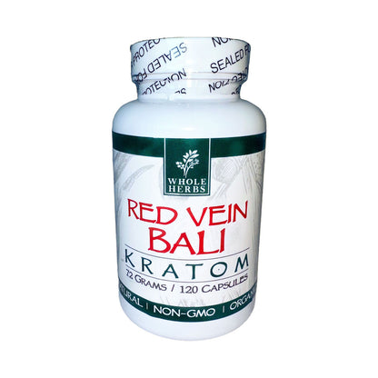 Whole Herbs Kratom Capsules – Red Vein BALI