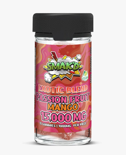 SMAK'D EXOTIC BLEND GUMMIES 15000mg (15PCS/1000MG)