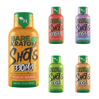 Bare Kratom Shots 30ml - 330 gram - 4 Counts Per Box