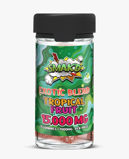 SMAK'D EXOTIC BLEND GUMMIES 15000mg (15PCS/1000MG)