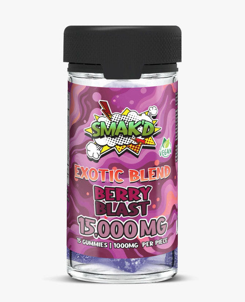 SMAK'D EXOTIC BLEND GUMMIES 15000mg (15PCS/1000MG)