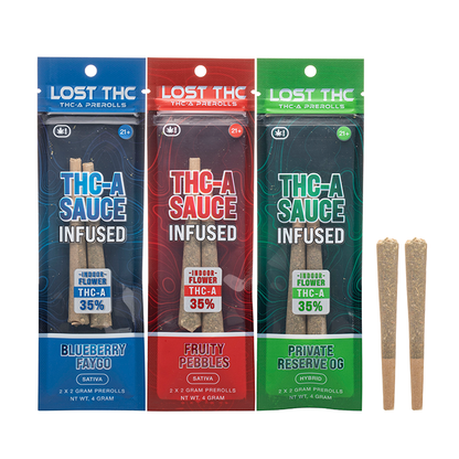 LOST THC THCA PRE ROLLS 4G