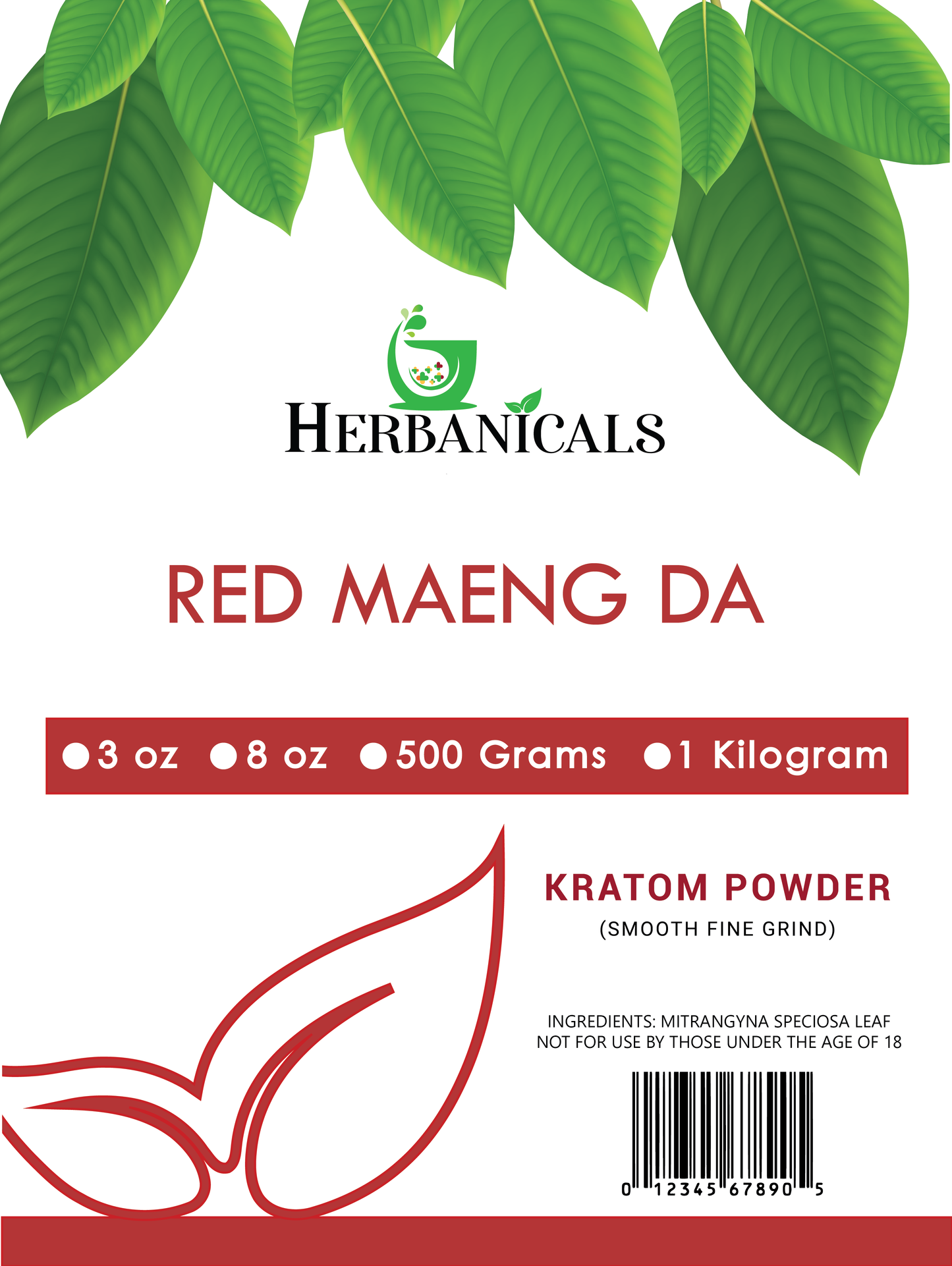 Herbanicals Premium Quality Kratom Powder