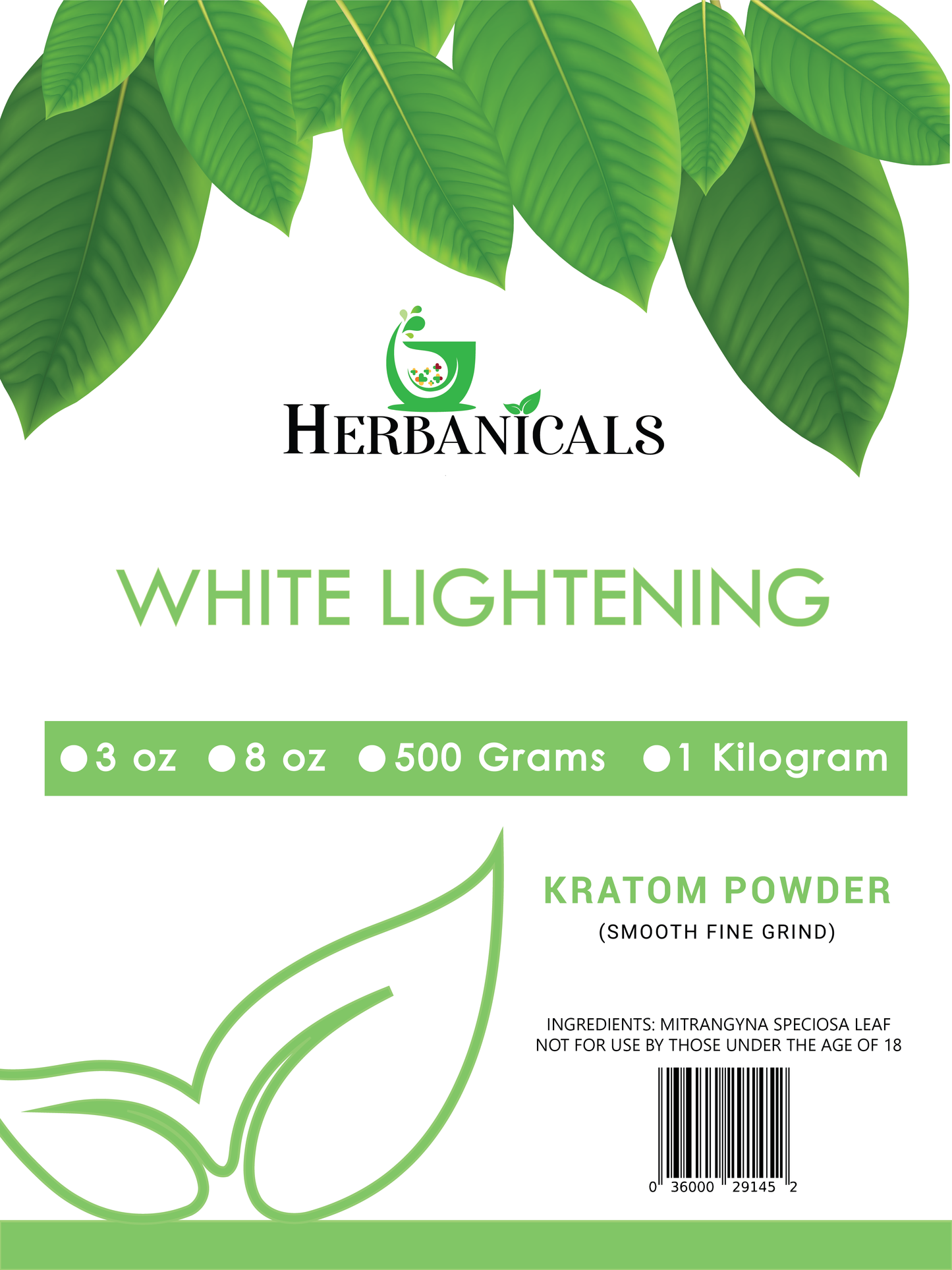 Herbanicals Premium Quality Kratom Powder