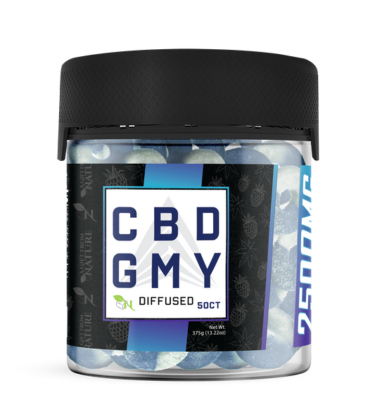 AGFN CBD GMY Diffused CBD Gummies I 2500MG/50ct/Jar
