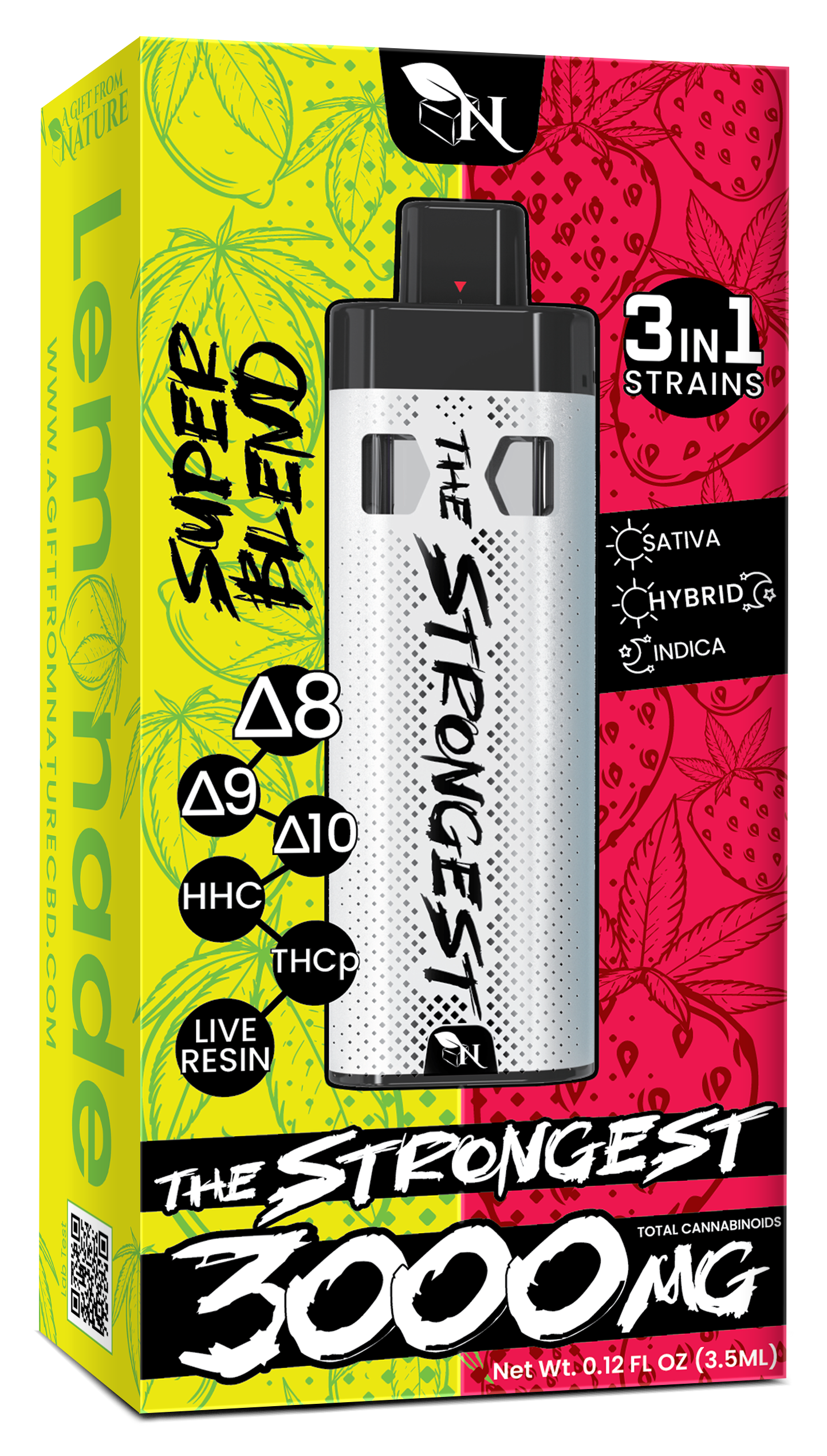 AGFN - The Strongest Super Blend THC 3ML Disposable I (Display of 5)