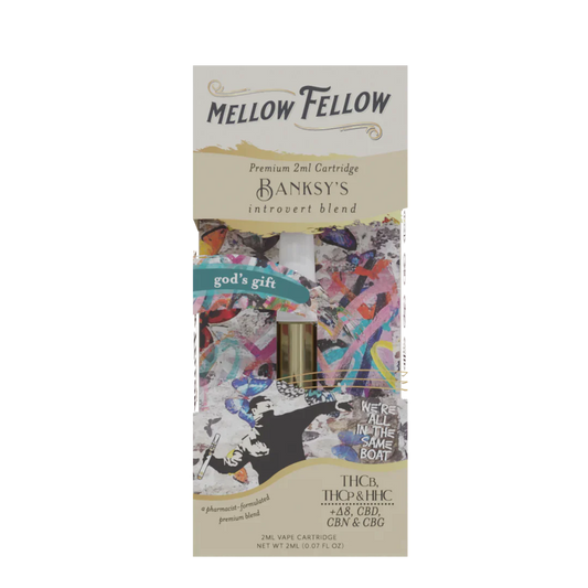 Mellow Fellow Banksy's Introvert Blend - 2ml Vape Cartridge - God's Gift - 6 CT
