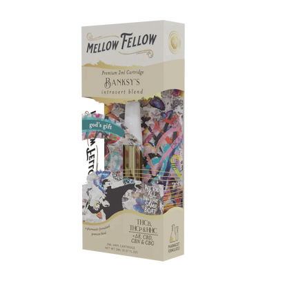 Mellow Fellow Banksy's Introvert Blend - 2ml Vape Cartridge - God's Gift - 6 CT