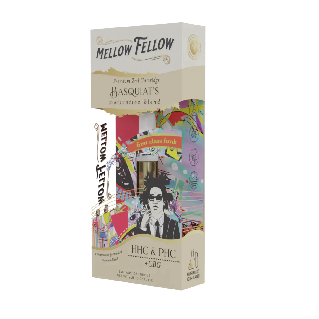 Mellow Fellow Basquiat's Motivation Blend - 2ml Vape Cartridge - First Class Funk - 6 CT