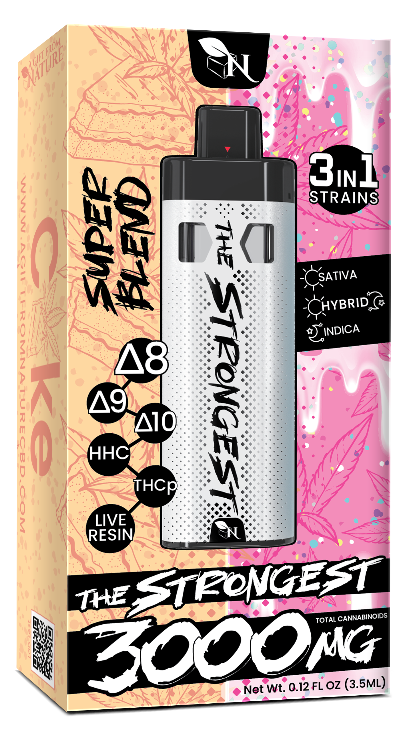 AGFN - The Strongest Super Blend THC 3ML Disposable I (Display of 5)