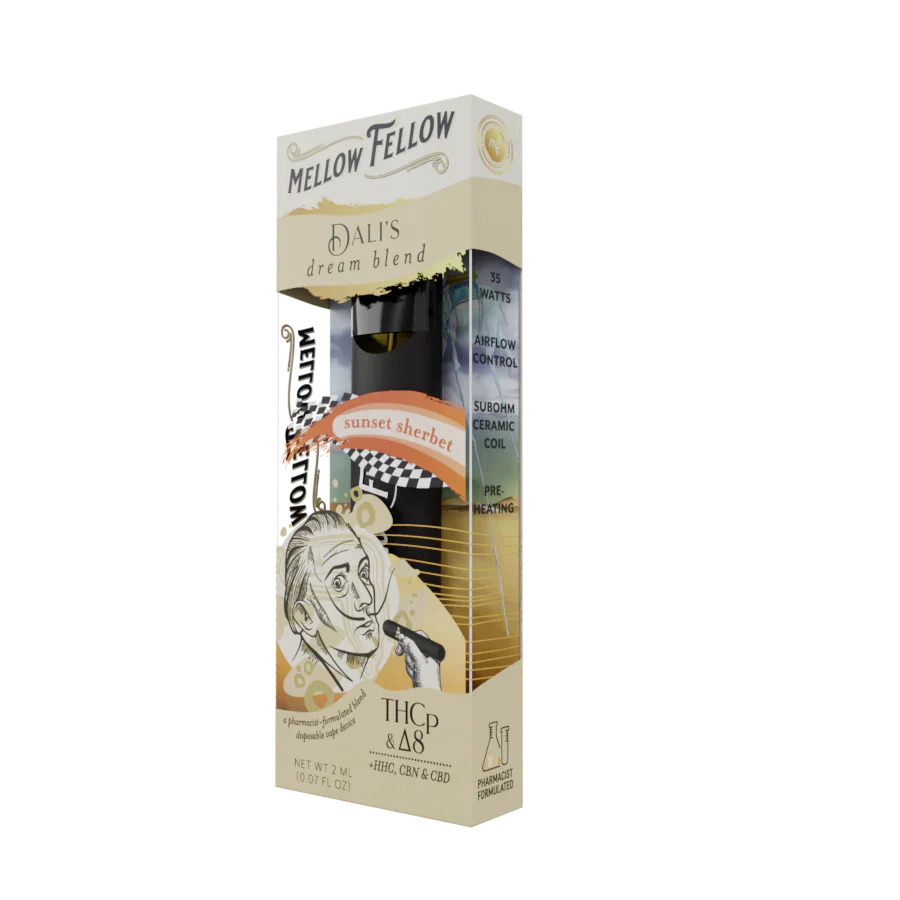Mellow Fellow Dali's Dream Blend Sunset Sherbet 2ml Disposable - 6 CT