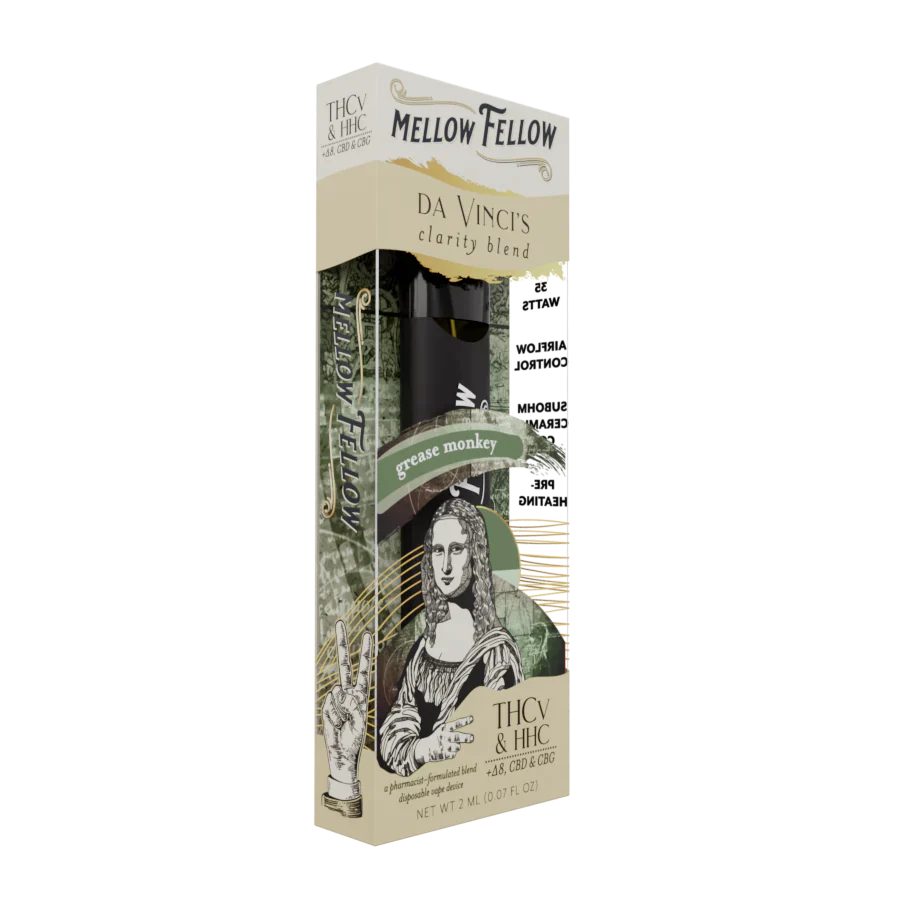 Mellow Fellow da Vinci's Clarity Blend (Grease Monkey) 2ml Disposable - 6 CT