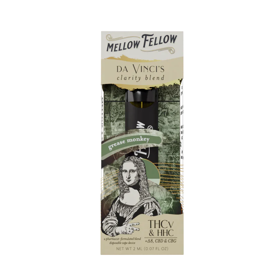 Mellow Fellow da Vinci's Clarity Blend (Grease Monkey) 2ml Disposable - 6 CT
