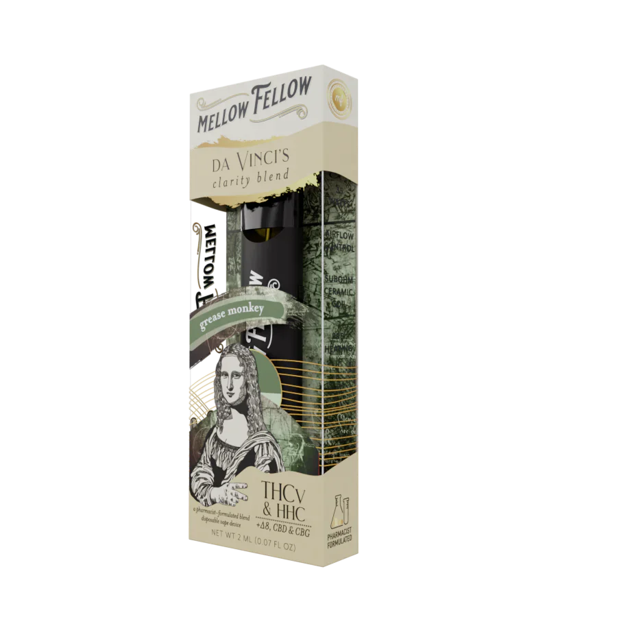Mellow Fellow da Vinci's Clarity Blend (Grease Monkey) 2ml Disposable - 6 CT