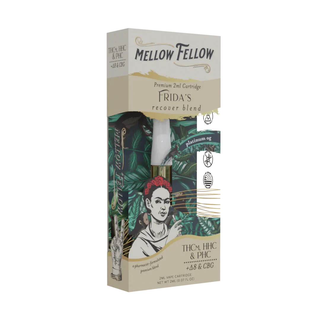 Mellow Fellow Frida's Recover Blend - 2ml Vape Cartridge - Platinum OG - 6 CT