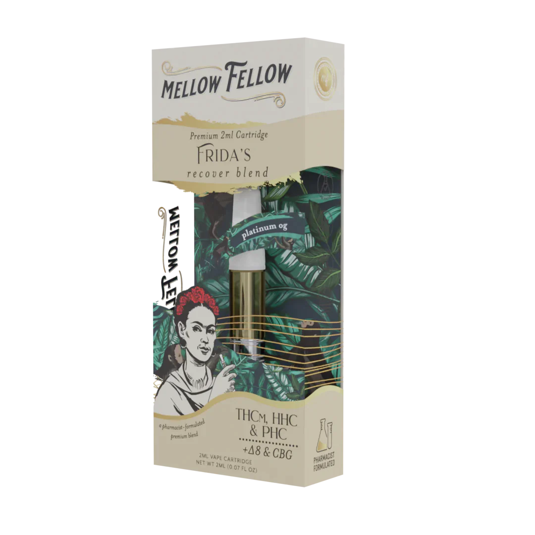 Mellow Fellow Frida's Recover Blend - 2ml Vape Cartridge - Platinum OG - 6 CT