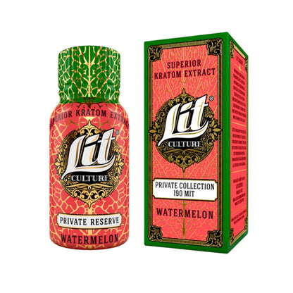 Lit Culture Kratom Extract Shot 15ml - Watermelon (Box of 12)