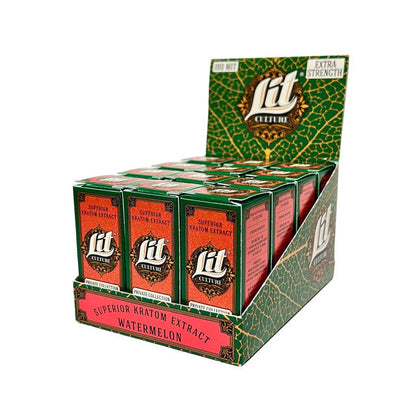 Lit Culture Kratom Extract Shot 15ml - Watermelon (Box of 12)