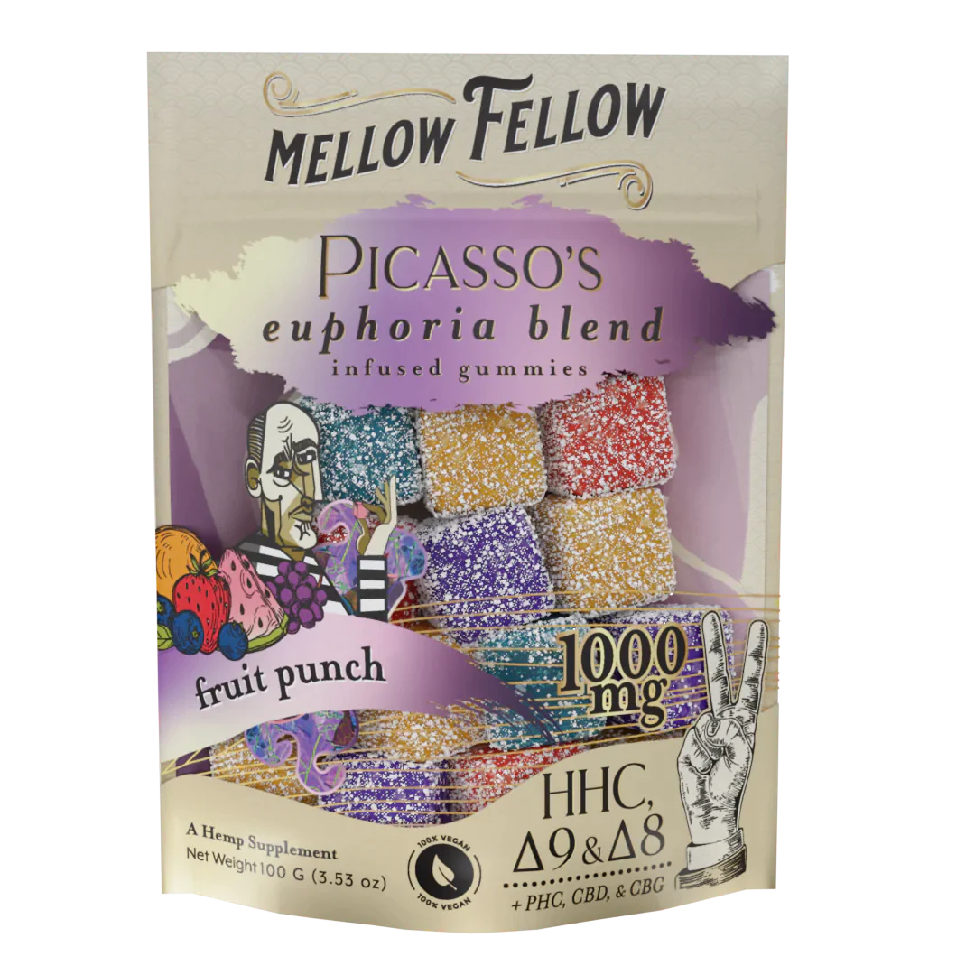 Mellow Fellow Picasso’s Euphoria Blend M-Fusions Gummies I 1000mg