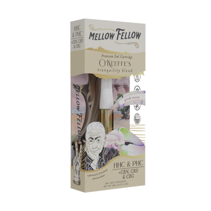 MELLOW FELLOW Okeeffe's Tranquility Blend - 2ml Vape Cartridge - Pink Rozay - 6 CT