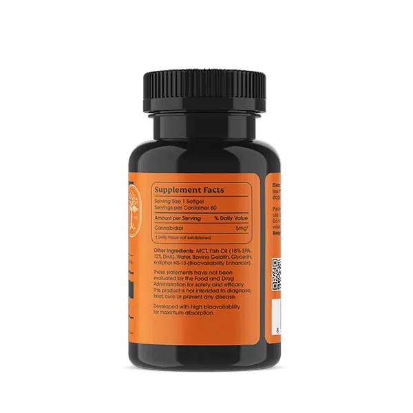 PANA Pet 5mg Canine CBD Softgels 60ct