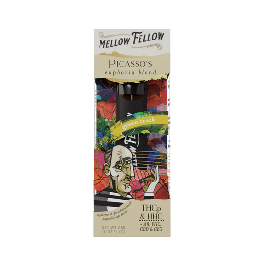 Mellow Fellow Picasso's Euphoria Blend Green Crack 2ml Disposable - 6 CT