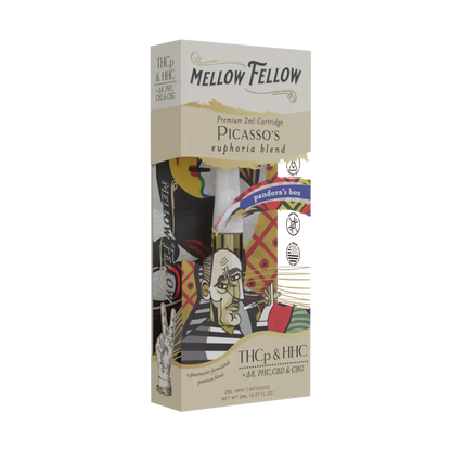 Mellow Fellow Picasso's Euphoria Blend - 2ml Vape Cartridge - Pandora's Box - 6 CT