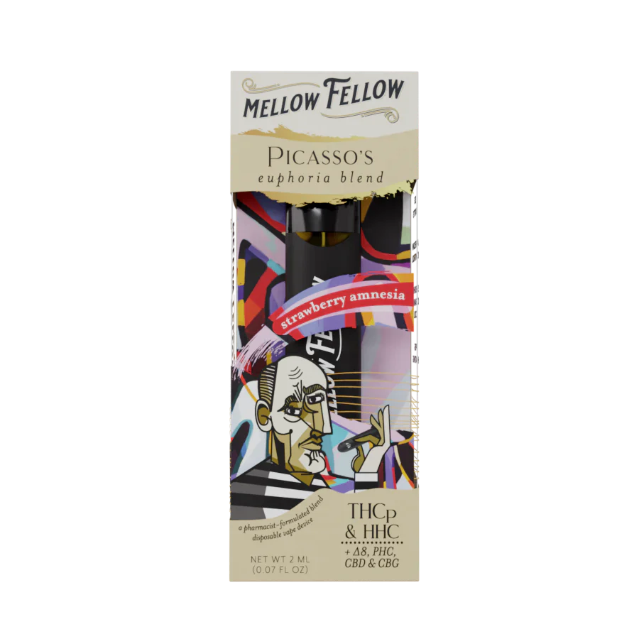 Mellow Fellow Picasso's Euphoria Blend (Strawberry Amnesia) 2ml Disposable - 6 ct