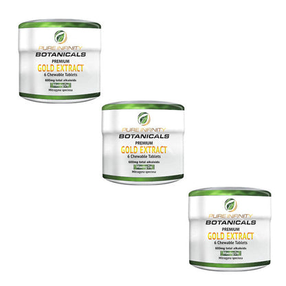 Pure Infinity Botanicals Gold Kratom Extract 6 Tablets