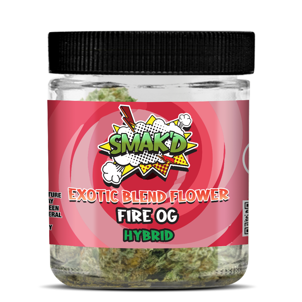 Smak'd Exotic Blend THC Flower I 10G Jar