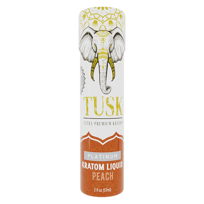 Tusk Platinum Kratom Shot 2oz - Display of 12