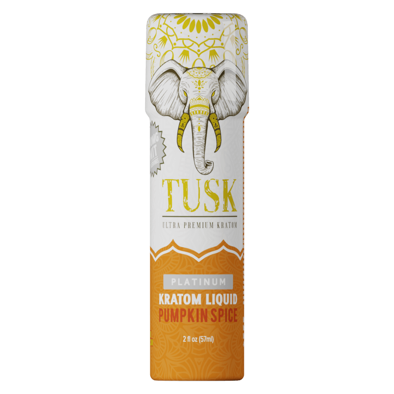 Tusk Platinum Kratom Shot 2oz - Display of 12