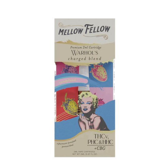 Mellow Fellow Warhol's Charged Blend - 2ml Vape Cartridge - Candyland - 6 CT