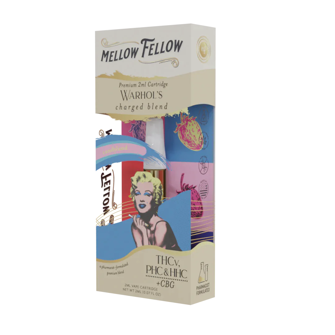 Mellow Fellow Warhol's Charged Blend - 2ml Vape Cartridge - Candyland - 6 CT